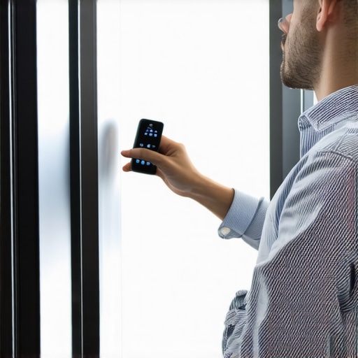 A homeowner checking the diagnostic panel on a refrigerator for maintenance