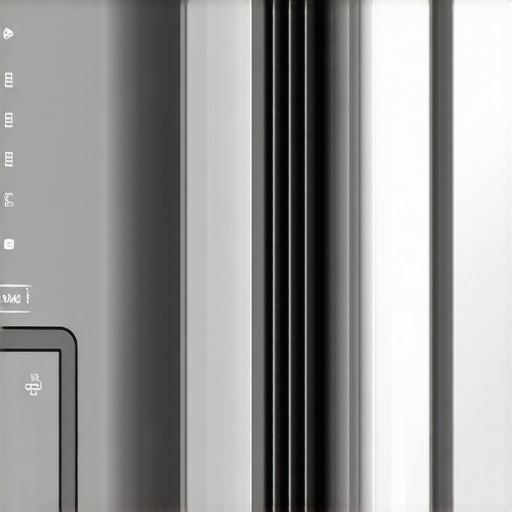 Control panel of a smart fridge with privacy options highlighted