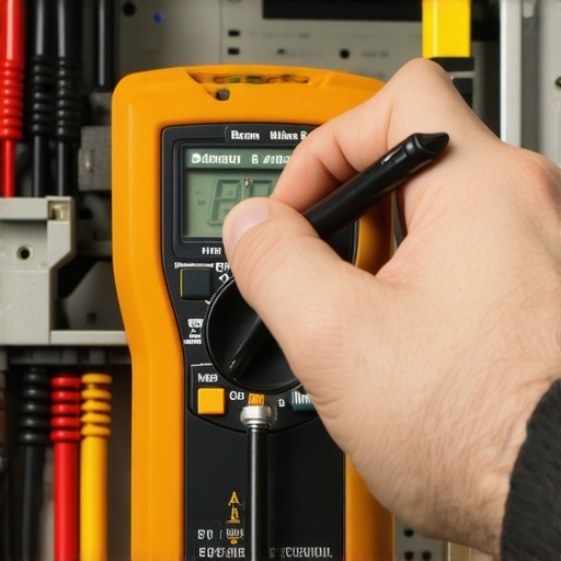 Essential Diagnostic Tool for Appliance Maintenance A technician using a multimeter to diagnose a home appliance's electrical system