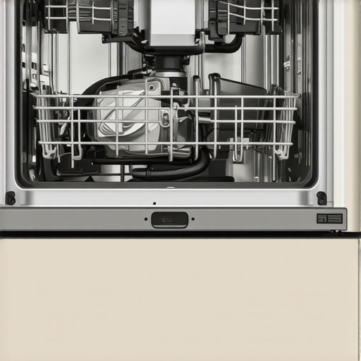 Person connecting water and power lines to a small RV dishwasher during installation