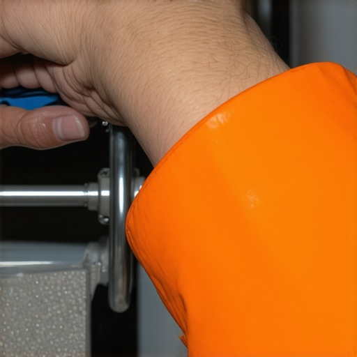 Person cleaning refrigerator coils with a flexible silicone tool