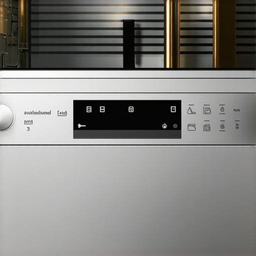 Close-up of a dishwasher control panel showing eco mode options