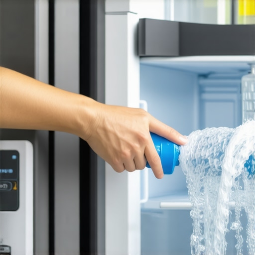 How to clean a refrigerator ice maker that smells