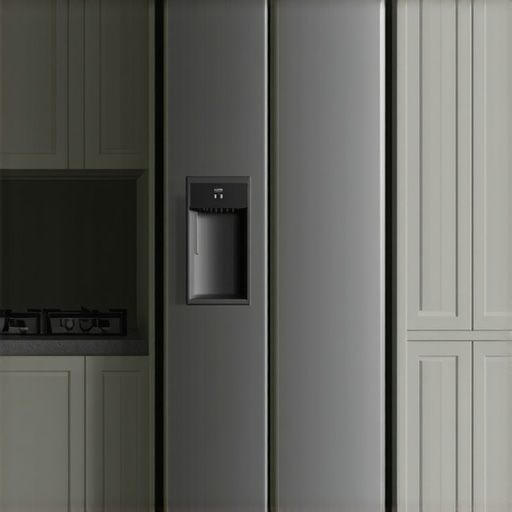 How to hide a large refrigerator in a small kitchen