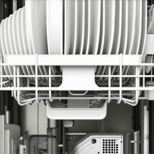 A dishwasher with dishes loaded correctly to ensure optimal cleaning.