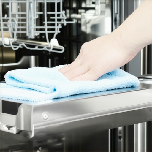 The best way to clean the inside of a dishwasher door