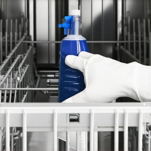 The best way to remove hard water spots from dishwasher interiors