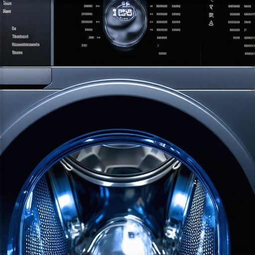 Advanced Washing Machine Stain Settings Digital control panel of a modern washing machine highlighting specialized stain removal cycles.