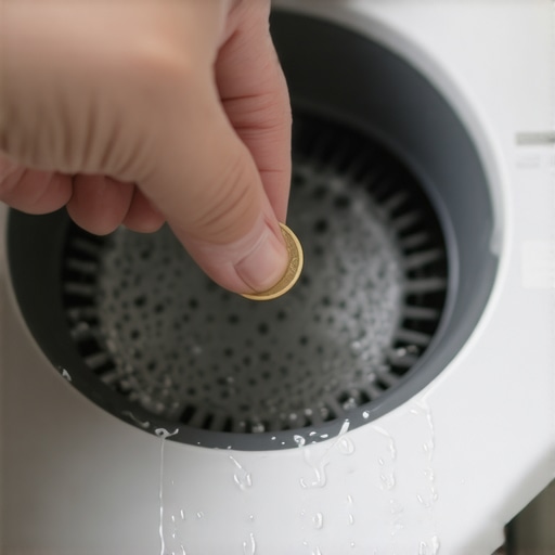 Cleaning a Washer Drain Filter Removing debris from a front load washing machine pump filter to fix drainage issues.
