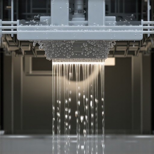 Dishwasher Turbidity Sensor and Spray Arm A detailed view of a dishwasher's internal sensors that detect water soil levels.