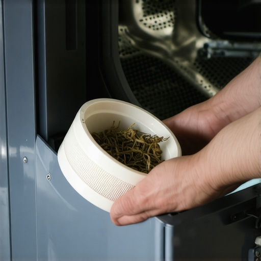 Cleaning the drain pump filter on a front-load washer