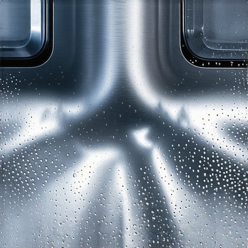 High-Efficiency Sensor Nuance Close-up of a modern appliance turbidity sensor inside a stainless steel drum