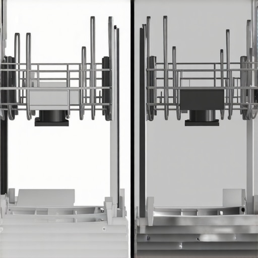 High Quality Internal Appliance Components Close up of durable metal vs plastic appliance parts