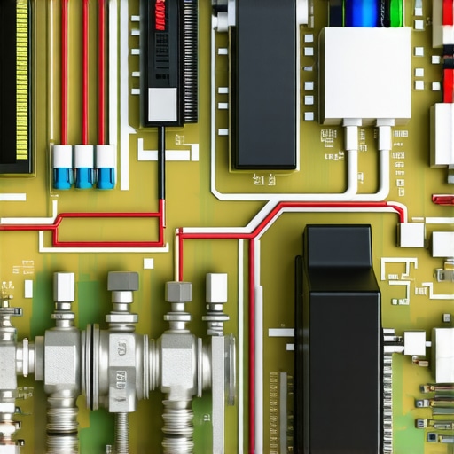Internal view of a smart refrigerator's control board and water valve components.