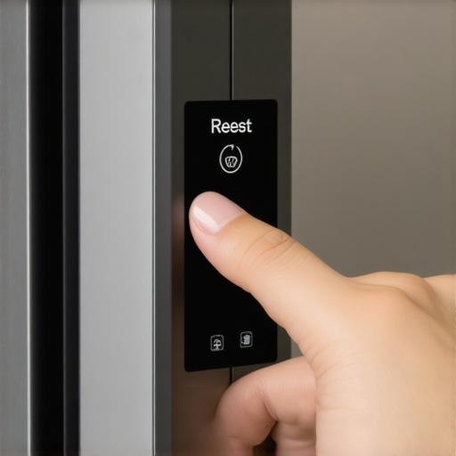 How to find the reset button on a smart fridge Resetting a smart refrigerator control panel