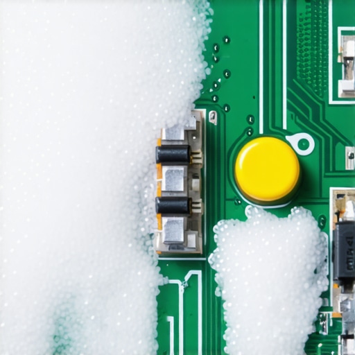 Modern Appliance Sensor Build-up Close-up of a detergent-coated sensor inside a washing machine illustrating how excess soap causes malfunctions.
