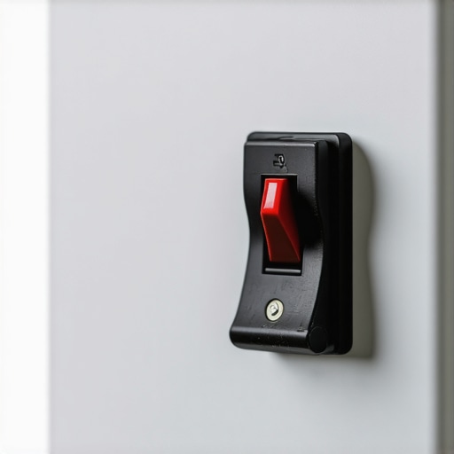 Resetting the home breaker box after a power surge Flipping the electrical breaker switch to reset kitchen appliances.