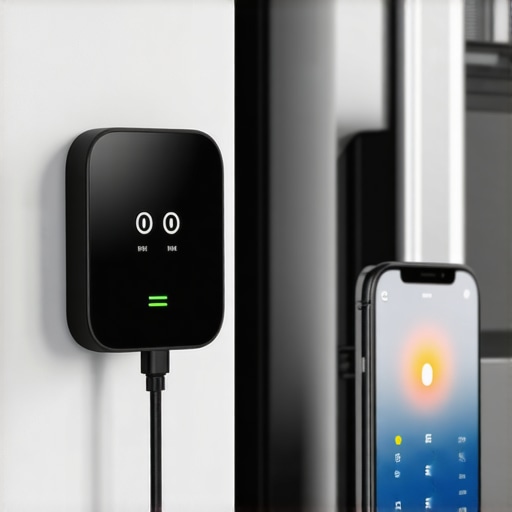 Smartphone displaying energy consumption data from a smart plug connected to a refrigerator.