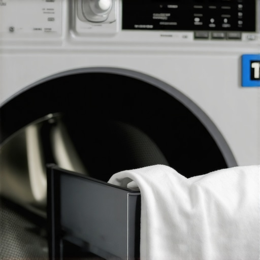 Smart washer display and detergent buildup Close up of a smart washing machine control panel and soapy detergent drawer