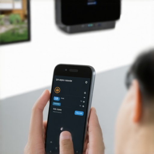 Smartphone screen showing separate 2.4GHz and 5GHz Wi-Fi network options for smart washer setup.
