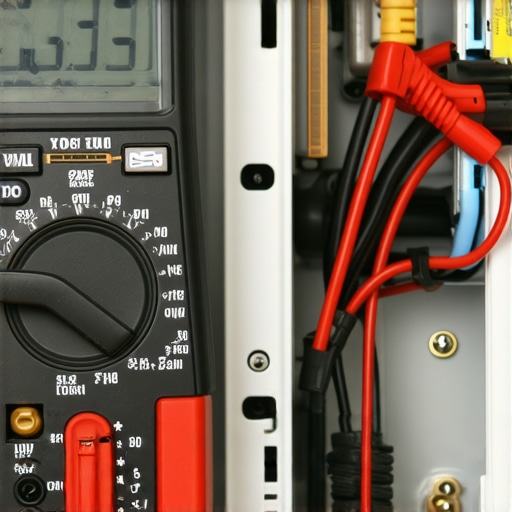 Testing a Dishwasher Heating Element with a Multimeter A technician using a digital multimeter to check the resistance of a dishwasher's internal heating element for troubleshooting.