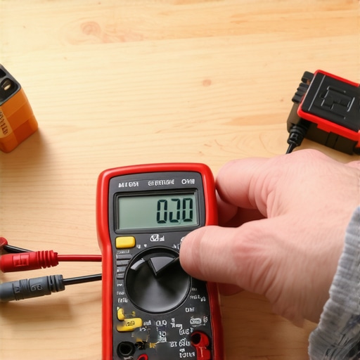 Testing appliance components with a multimeter A person performing a continuity test on a refrigerator start relay using a digital multimeter.