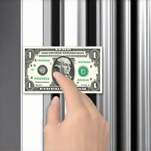 Testing refrigerator door gasket quality Checking a refrigerator door seal for airtightness with a dollar bill