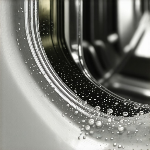 The Hidden Reality of Over-Sudsing Soap scum and biofilm buildup inside a dishwasher seal causing bad odors.