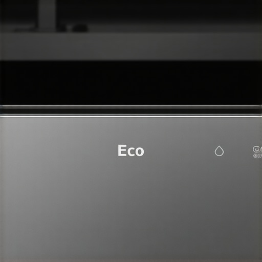The hidden cost of Eco-Mode on modern dishwashers Close-up of a dishwasher control panel eco cycle button