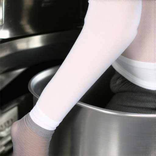 Using a nylon stocking to find sharp edges inside a washing machine drum
