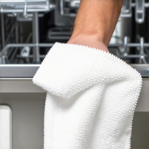 The trick to removing hard water spots from your dishwasher interior
