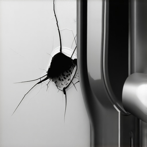 Close-up of a cracked rubber seal on a high-efficiency washing machine illustrating chemical degradation.